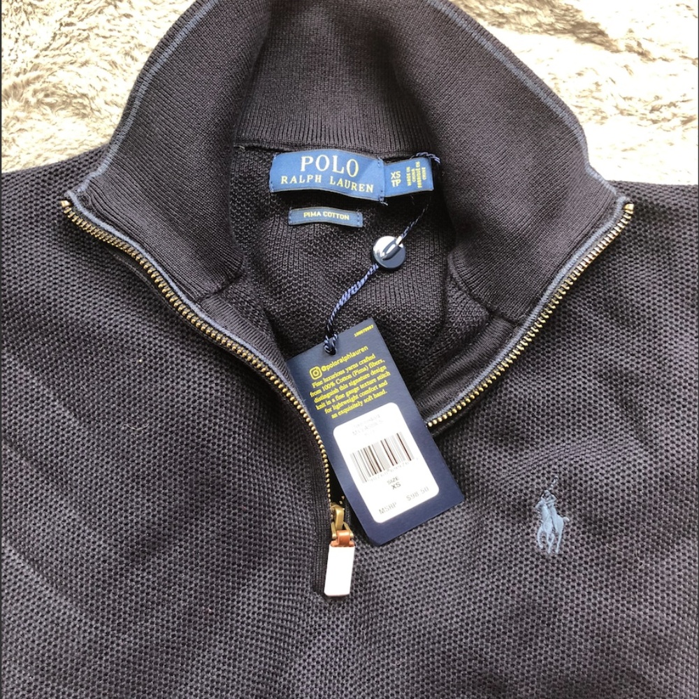 Polo Ralph Lauren Men's Half-Zip Sweater Navy XS
